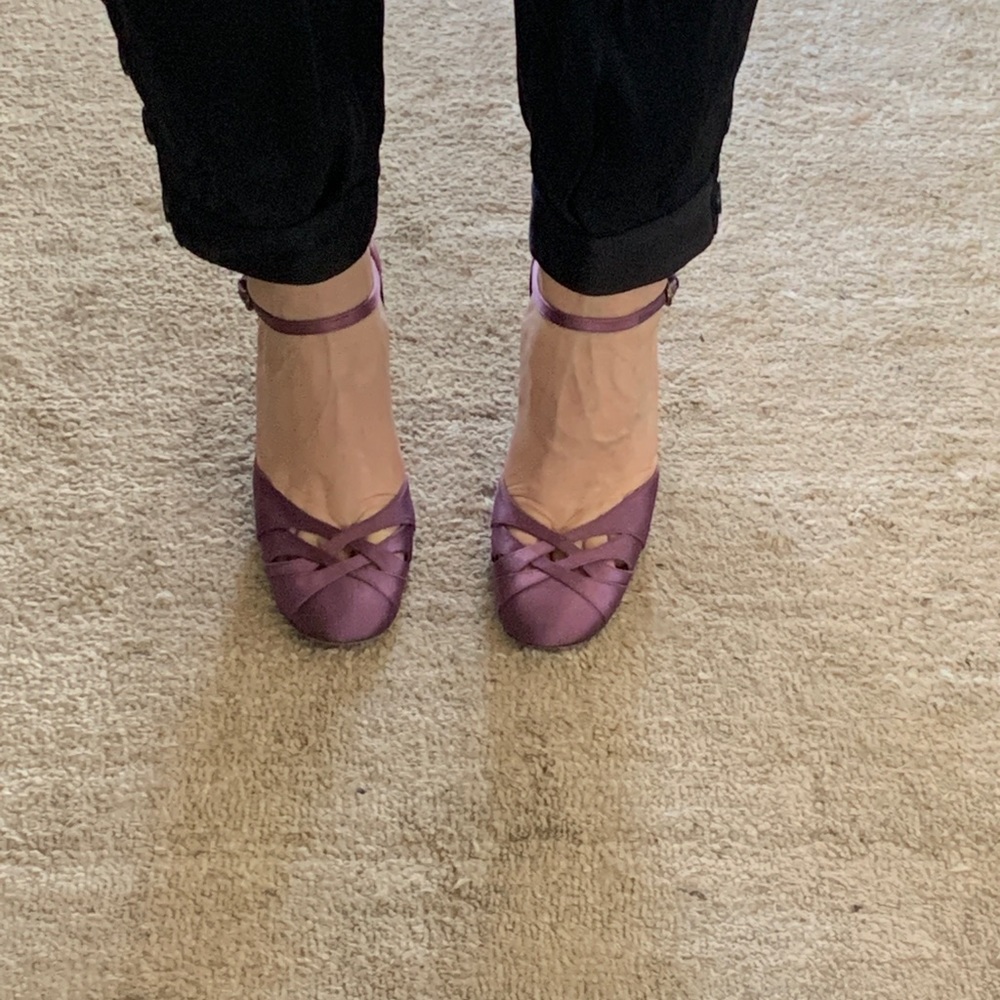 Vintage Purple Satin MIU MIUs!!!